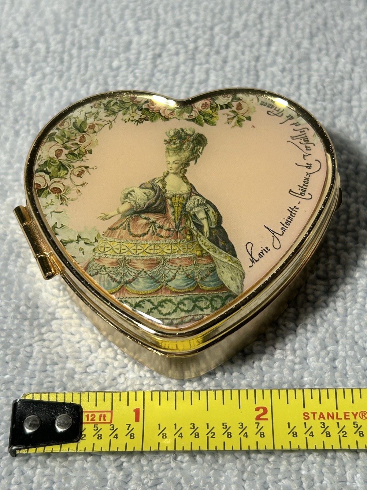 Marie Antoinette Pill Box With Mirror Heart Shaped Pill Box Marie Antoinette 