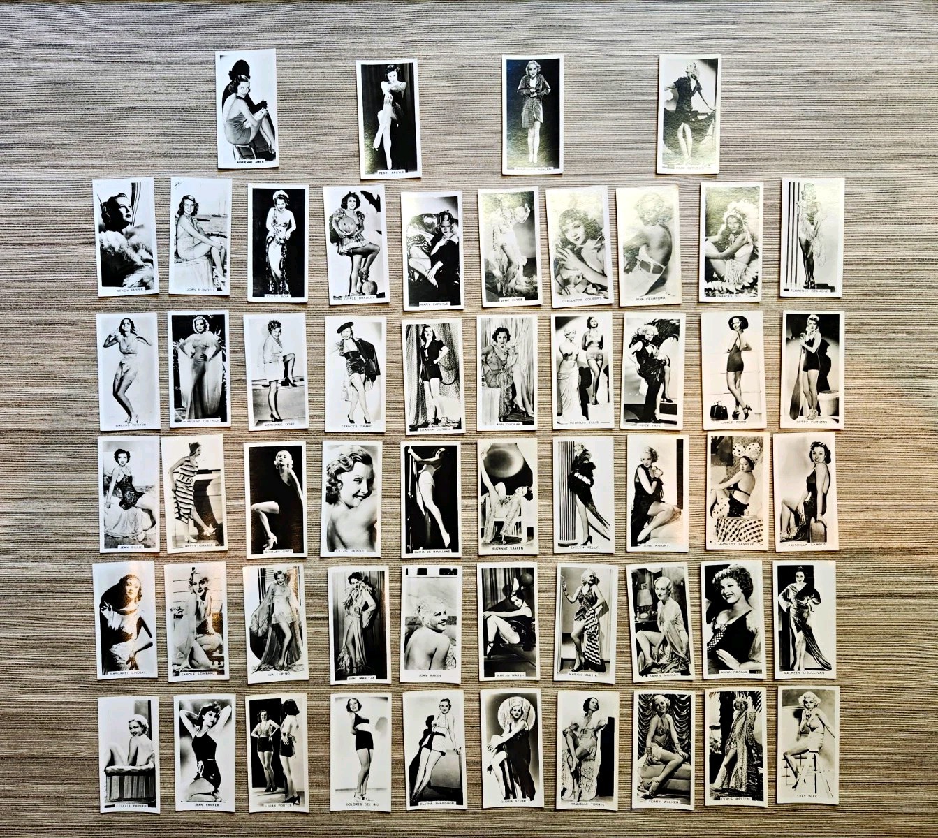 Carreras 1938 2nd Series Film Stars 54 Cards Hollywood Golden Age Tobacco