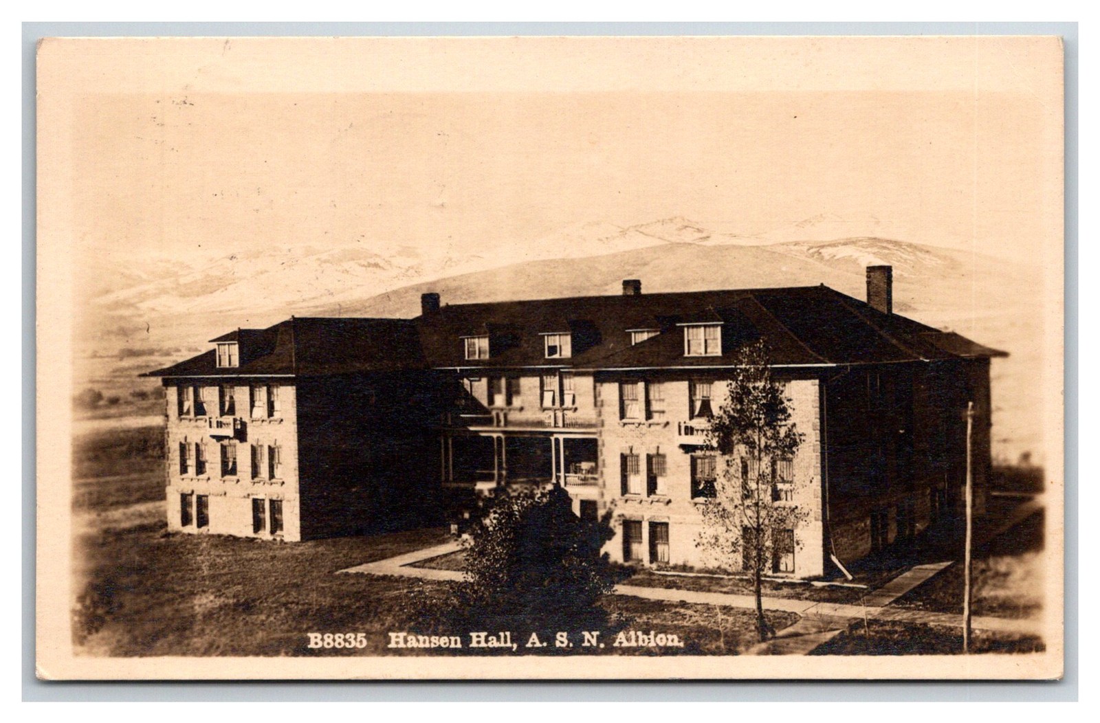RPPC Lewiston, Idaho Hansen Hall Albion Normal School C1916