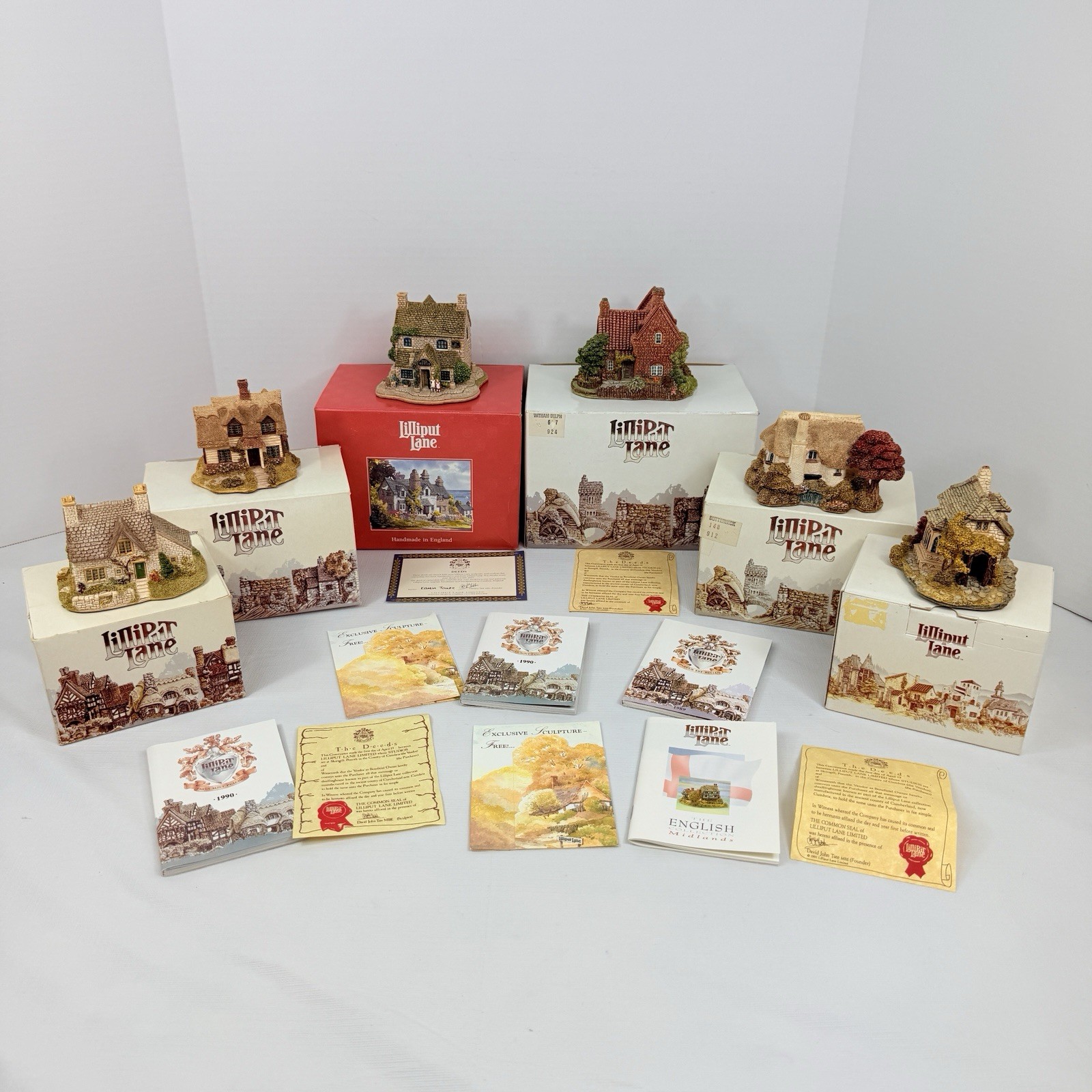 Lilliput Lane LOT Tillers Green Witham Delph Butterwick Briary Ash Nook Bo-Peep