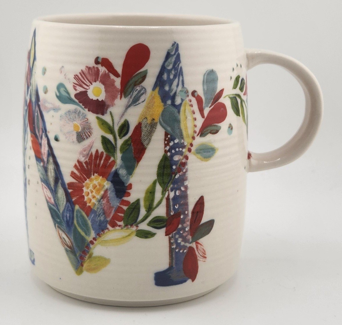 Anthropologie Starla Halfmann Letter M Mug For Coffee Or Tea - Very Nice