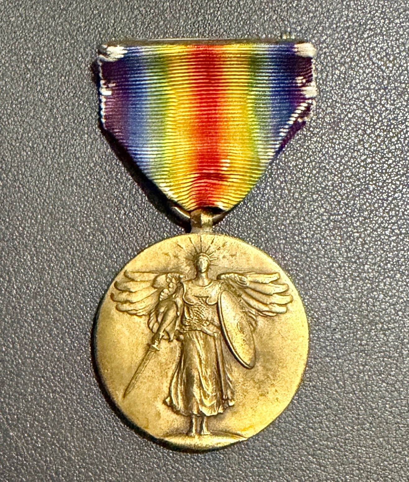 WWI World War I Victory Medal Great War for Civilization Rainbow Ribbon