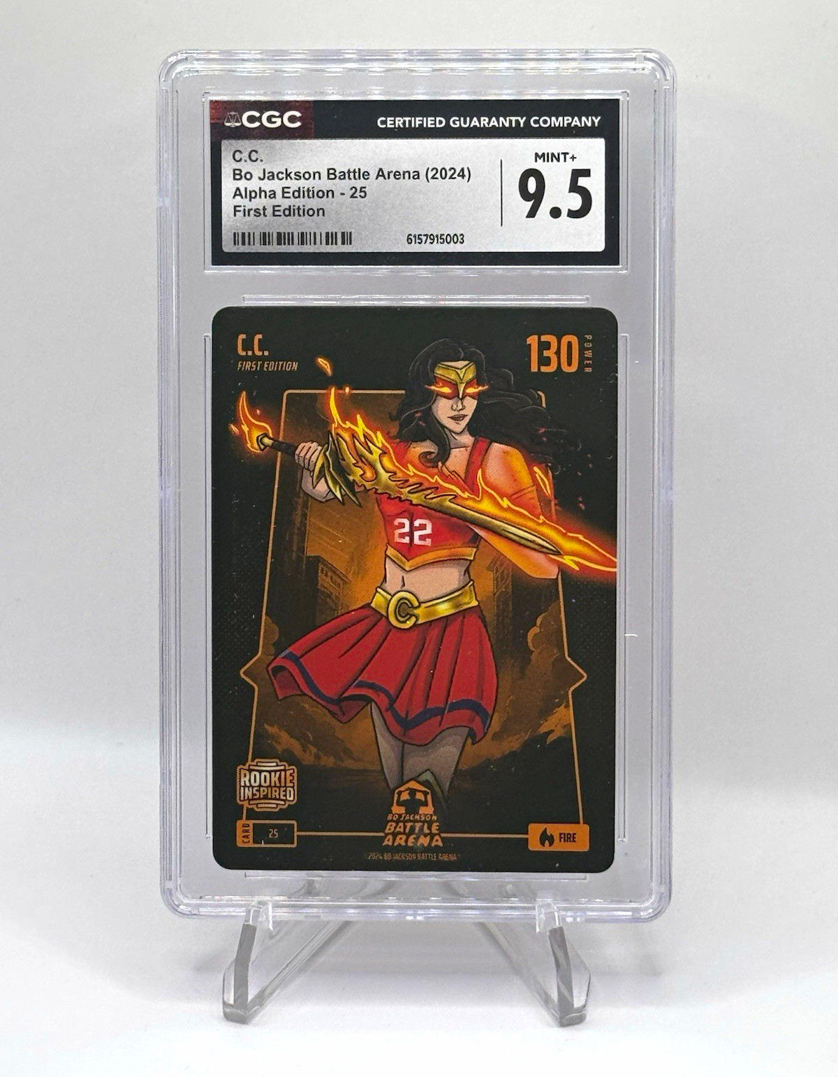 C.C. Bo Jackson Battle Arena 2024 Alpha Edition-25 First Edition #130 CGC 9.5