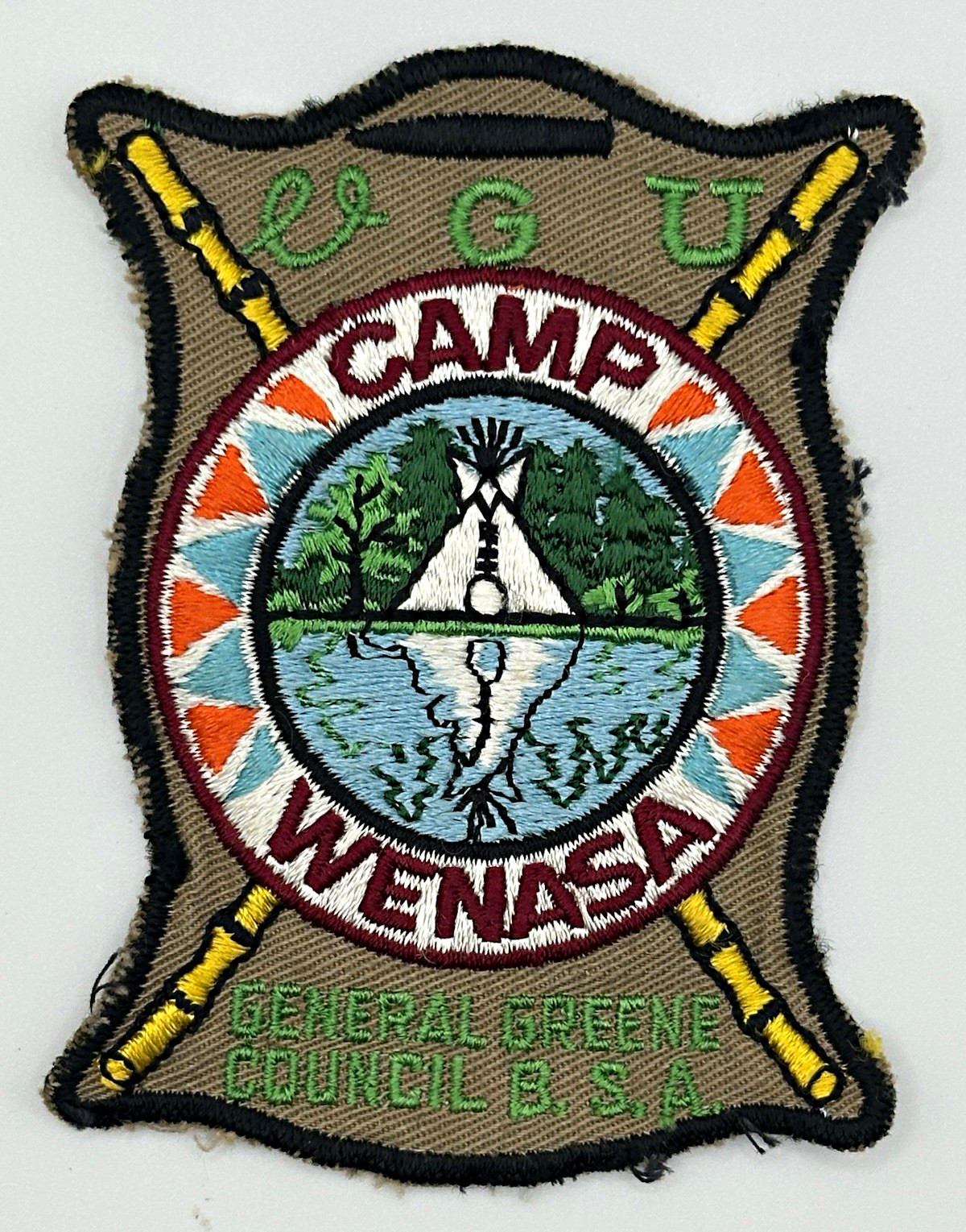 Vintage Camp Wenasa General Greene Council BSA Boy Scout Embroidered Patch