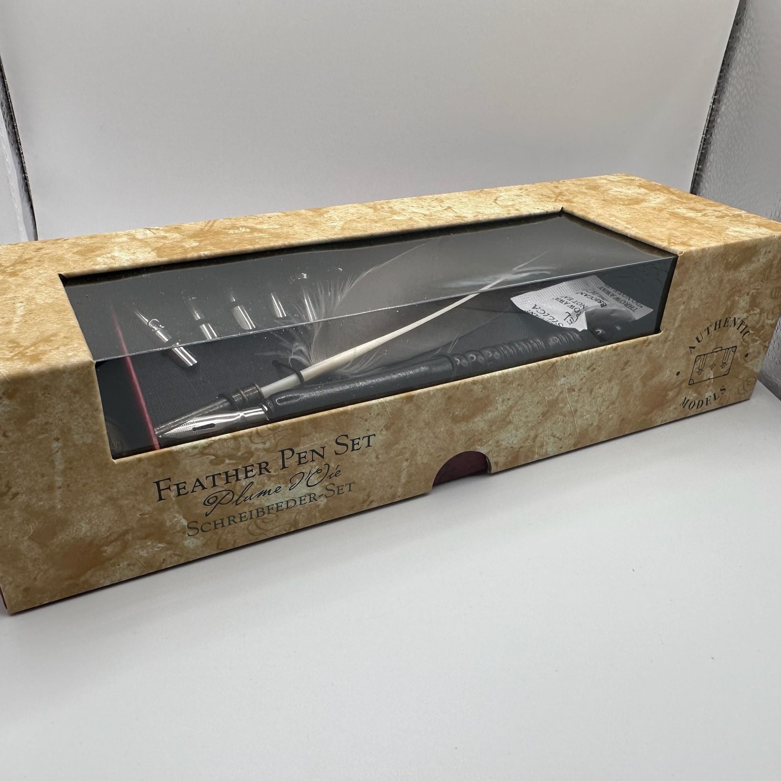 Authentic Models MG118 Feather Pen Set Plume d’Oie Quill Calligraphy Nibs