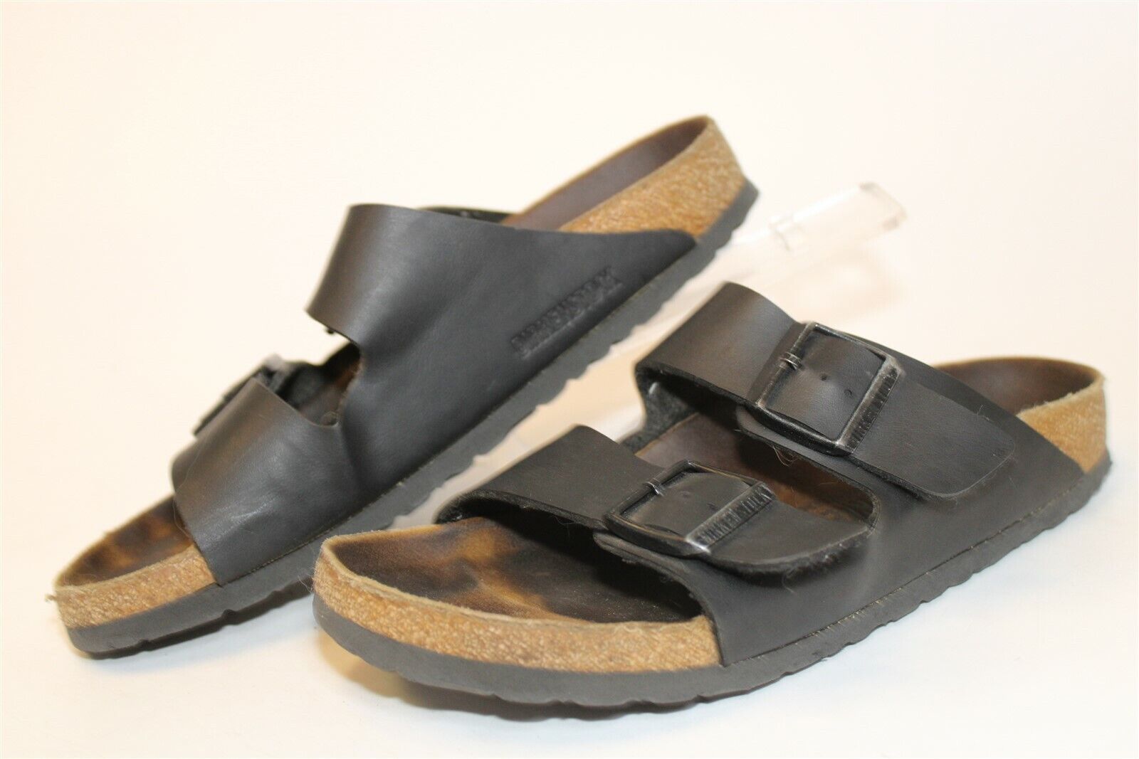 Birkenstock Germany Made Arizona Womens 9 40 Black Birko-Flor Sandals Shoes