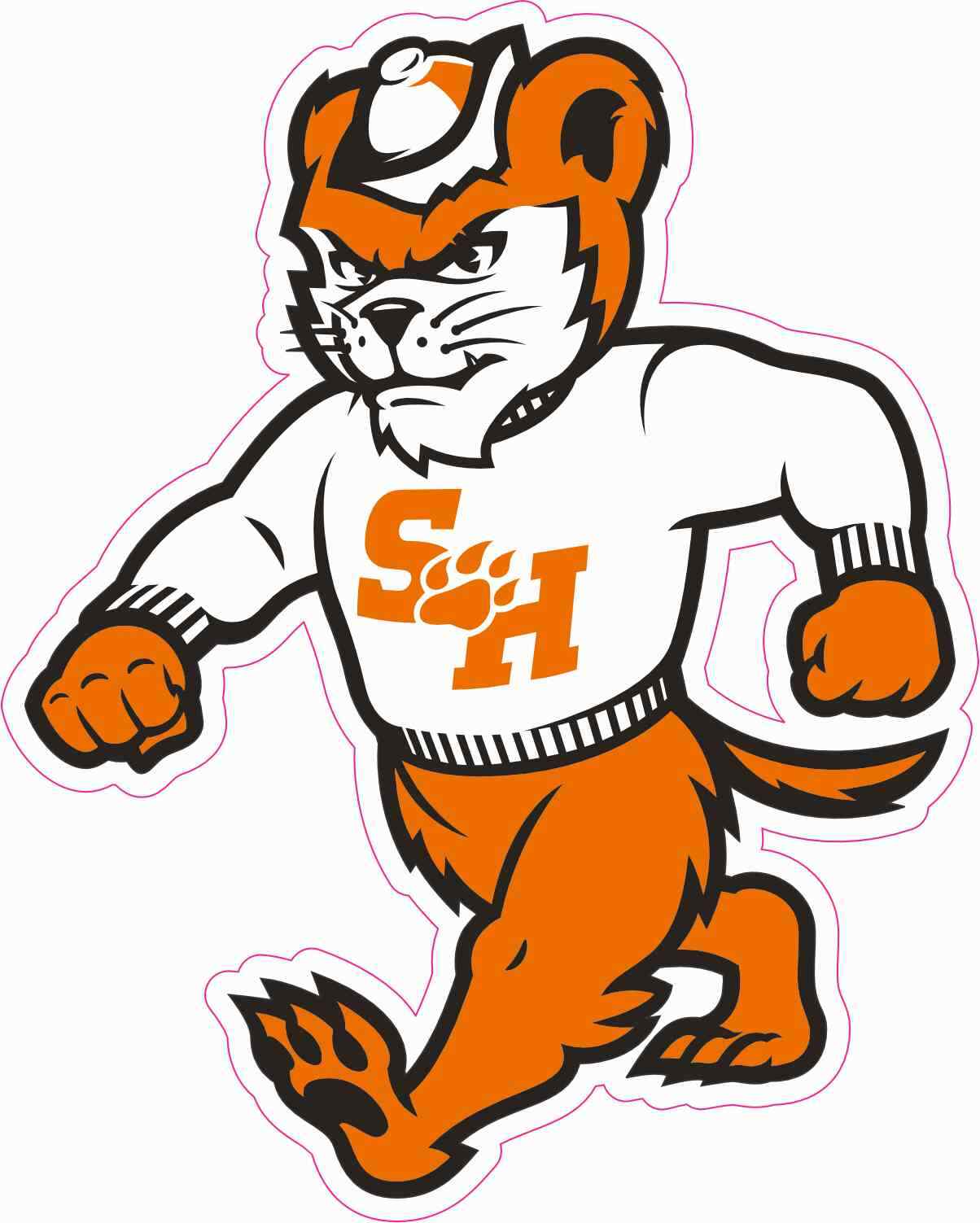 StickerTalk Officially Licensed Sam Houston Bearkats Sticker, 4 inches x 5 in...