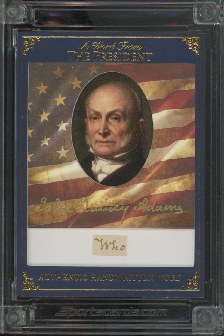 2025 A Word From Potus John Quincy Adams #AWF-JQA6 A Word From AWF