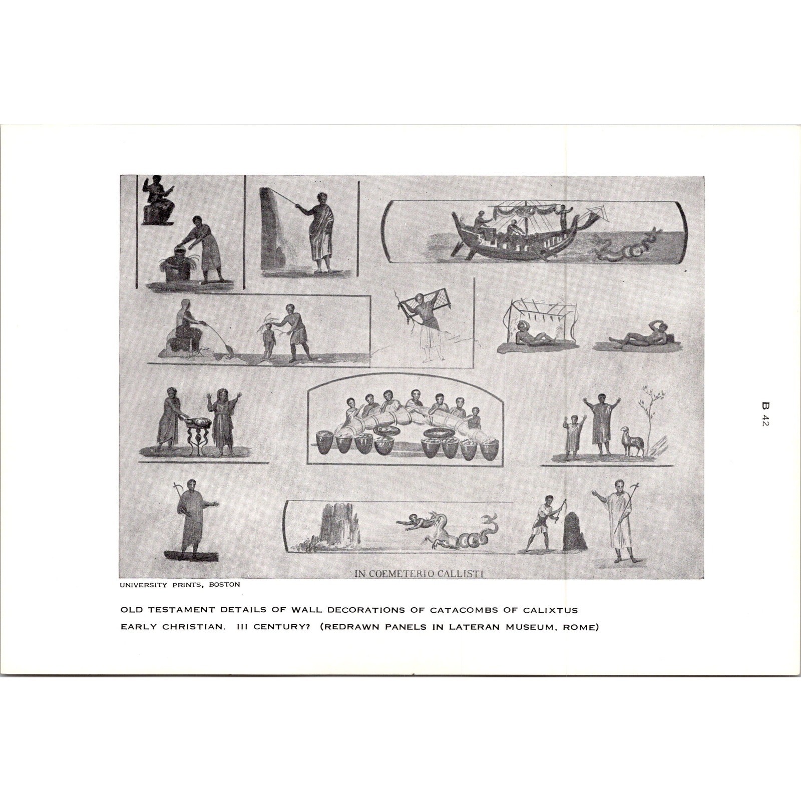 Catacombs of Calixtus Old Testament Details Vintage Print STF-UP3