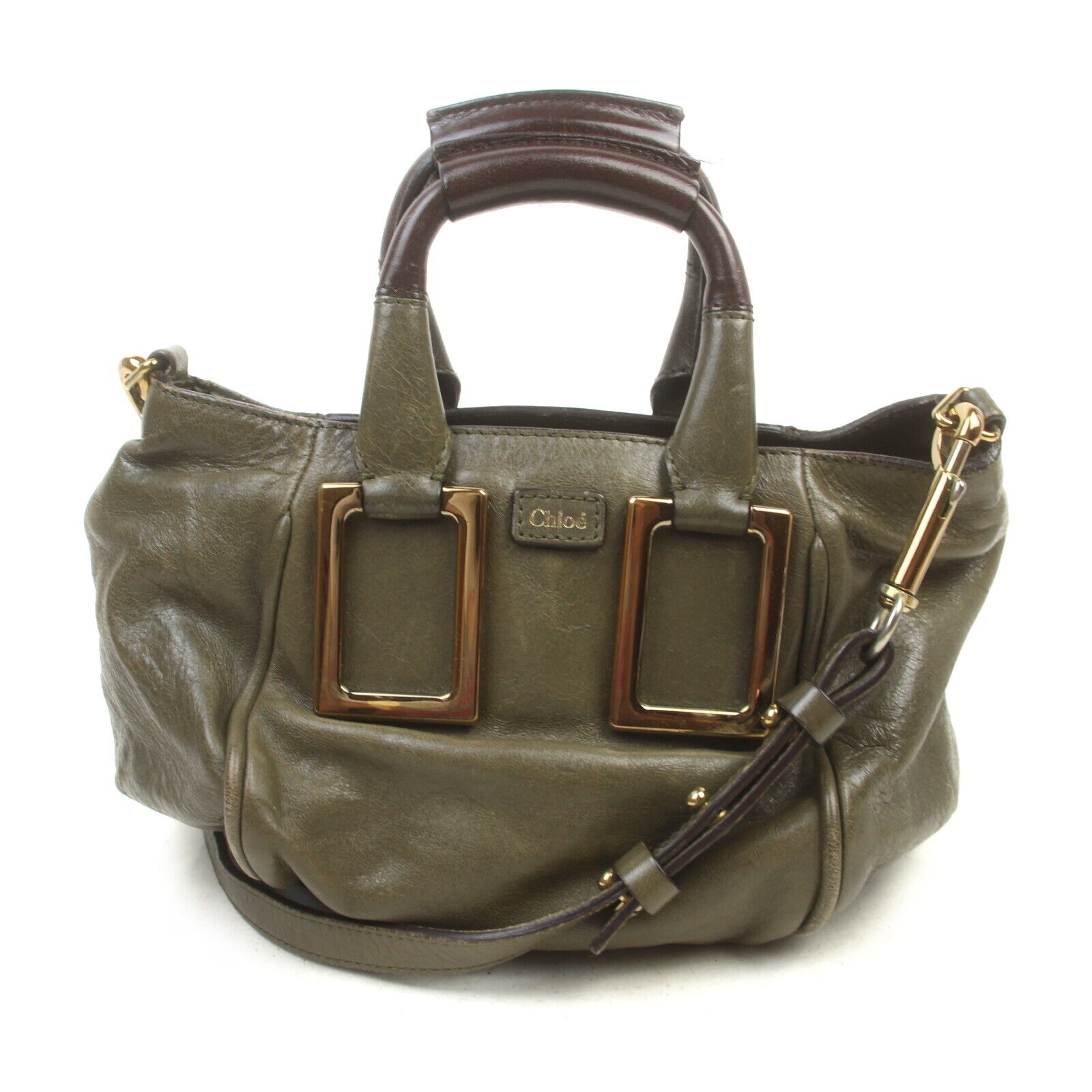 Chloe Hand Bag Ethel Grays Leather 1135016
