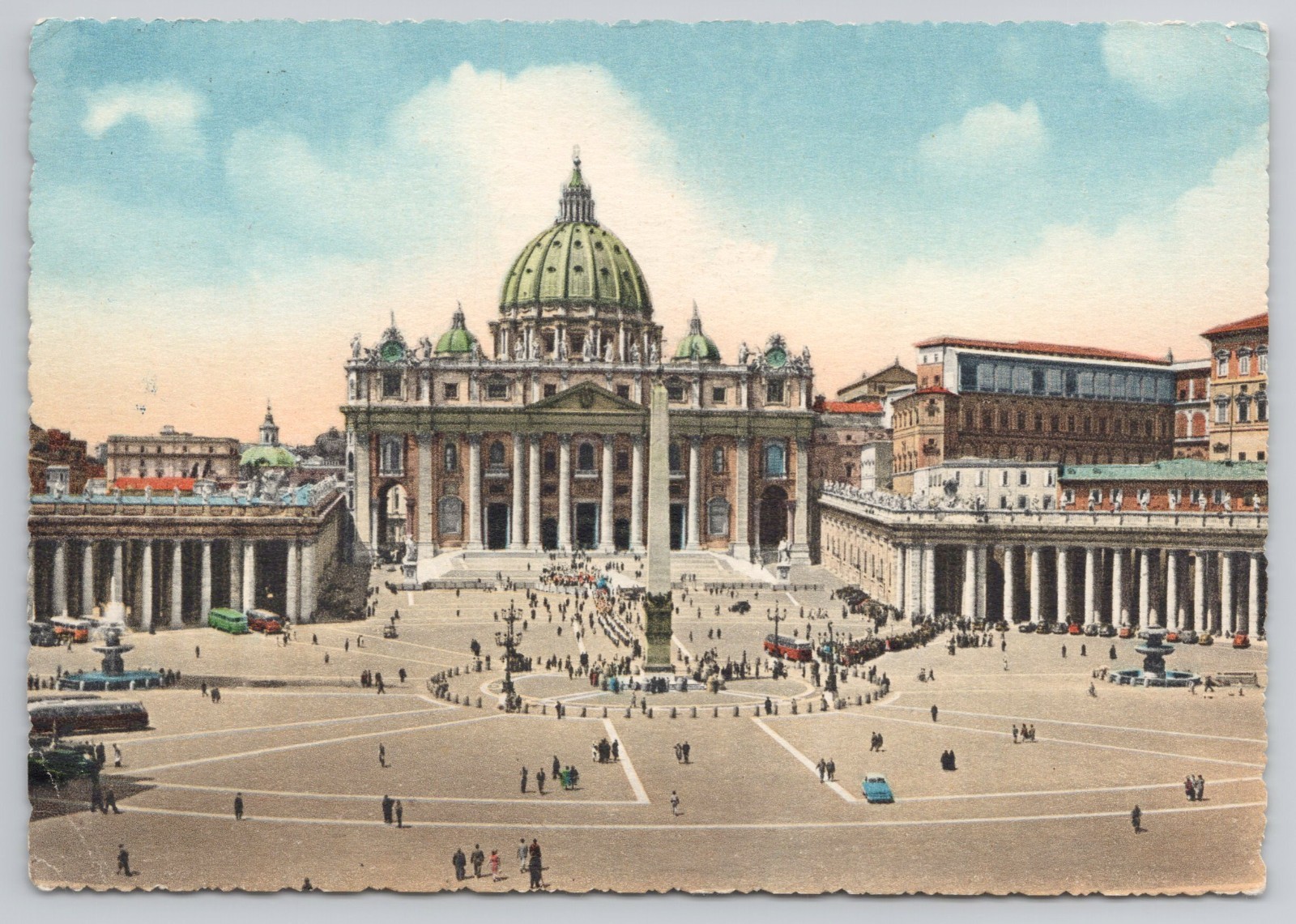 St Peter\'s Square Basilica Vatican City Rome Italy Postcard