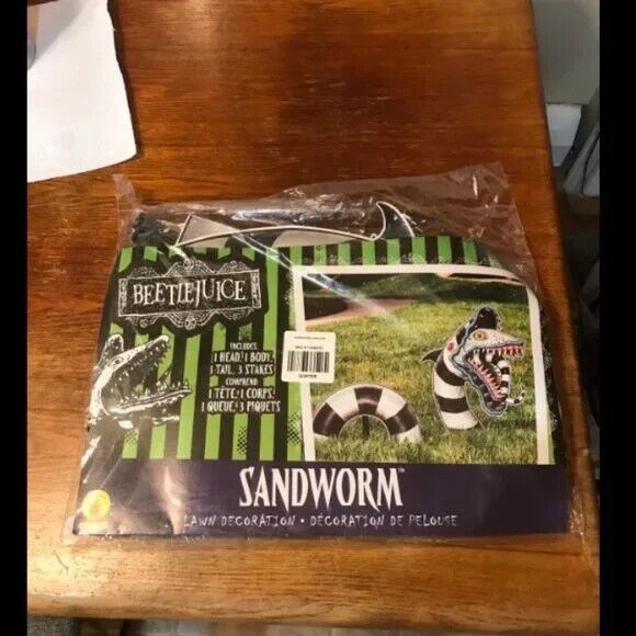 RARE Beetlejuice Sandworm Lawn Decoration with Defects (Hot Topic)