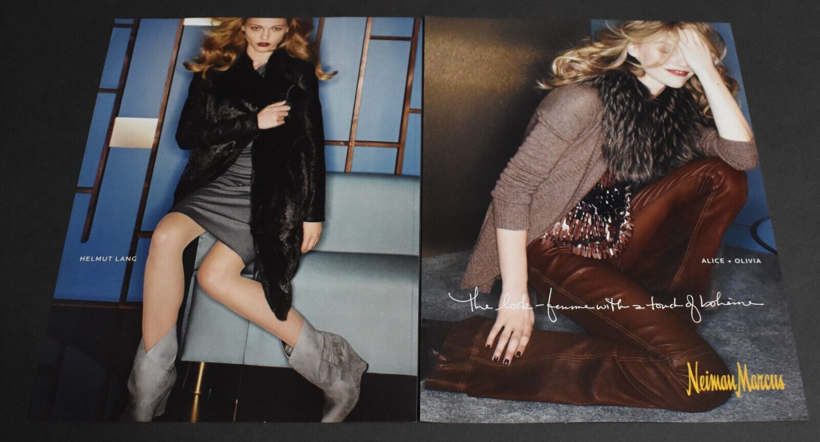 2011 Print Ad Sexy Heels Long Legs Fashion Lady Blonde Helmut Lang Dress art