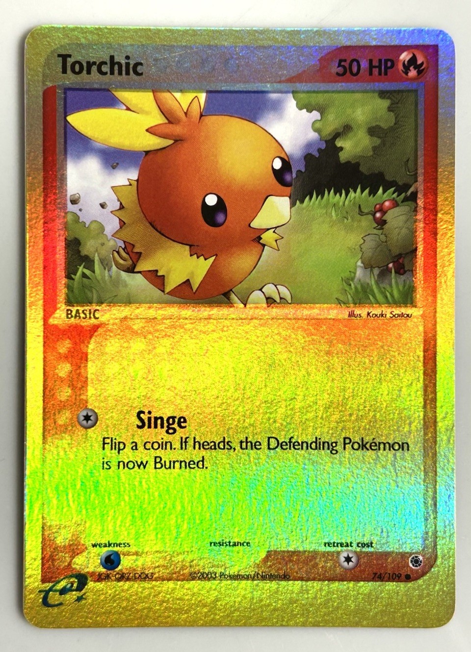 2003 Pokemon EX Ruby & Sapphire Torhic #74 Reverse Holo NM