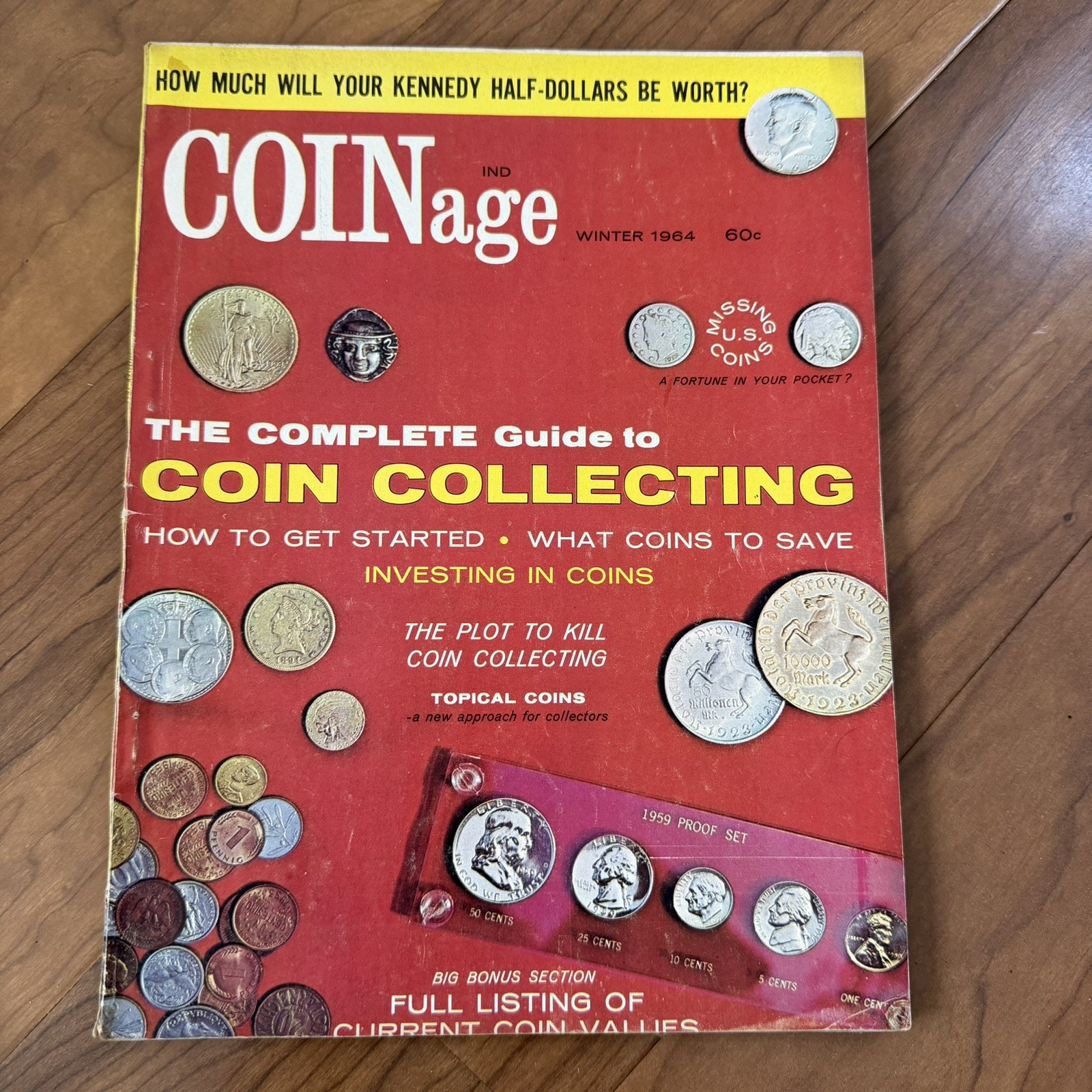 COINage Magazine Volume 1, NUMBER 1, WINTER 1964 - First Issue AS IS