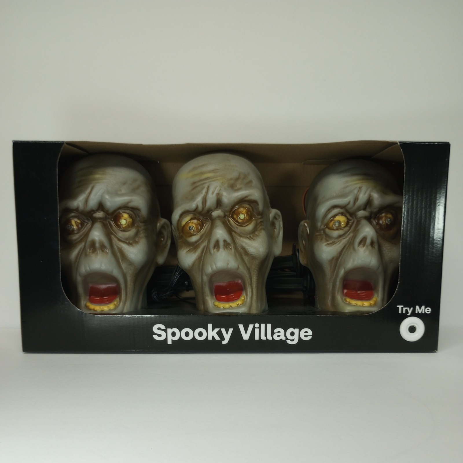 Spooky Village Halloween Zombie Pathway Markers with Light and Sound 60 inches