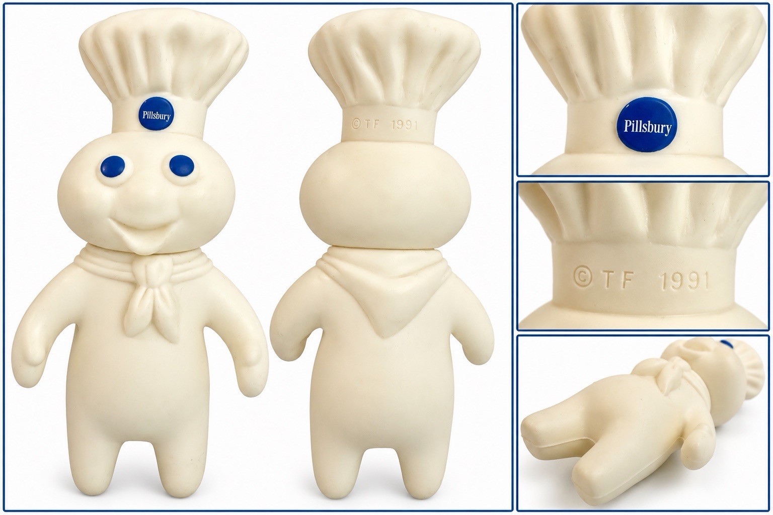 Vintage 1991 Pillsbury Doughboy Squeeze Toy Figure
