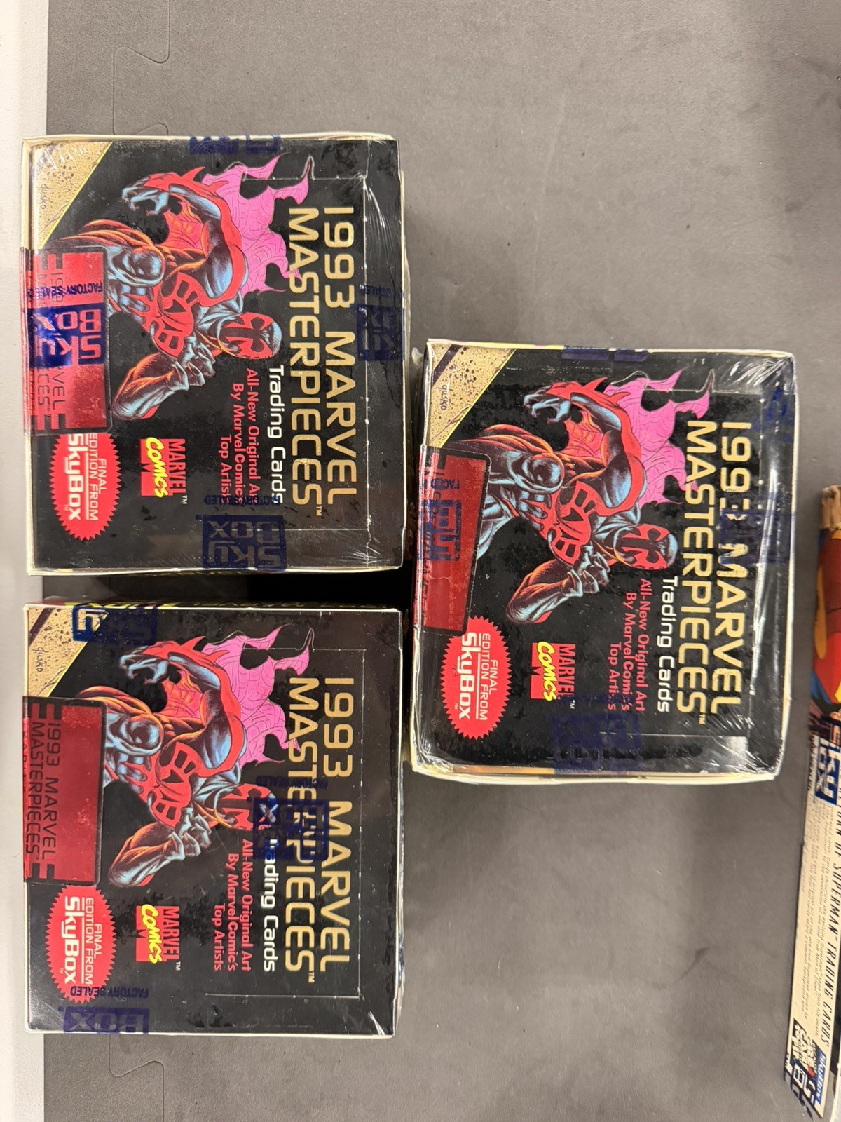 1993 MARVEL MASTERPIECES SkyBox Trading Cards VERY LOW #d SEALED BOX SETS 