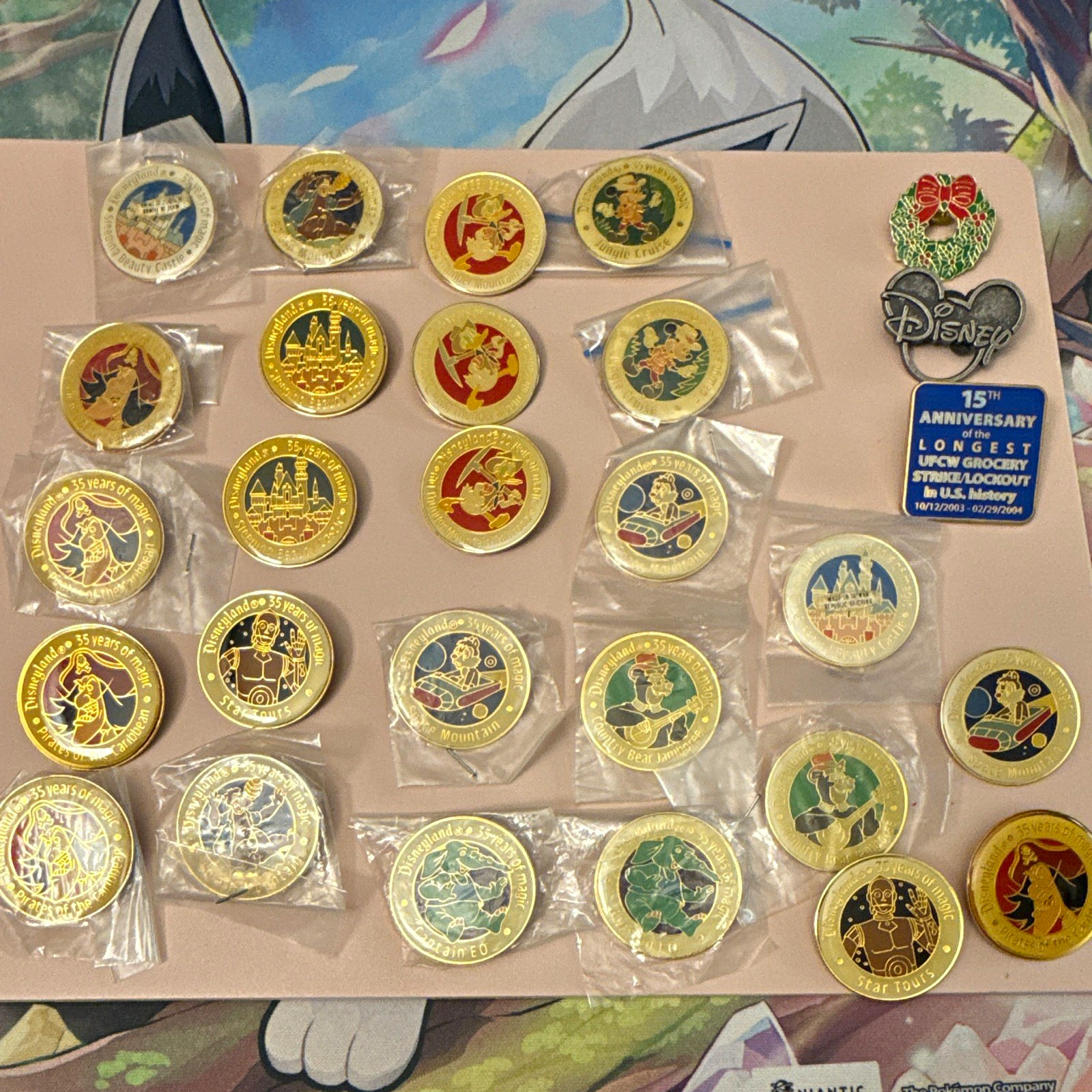 Disney Parks Disneyland/DCA 35 Years of Magic Anniversary Attraction Pin Set 28
