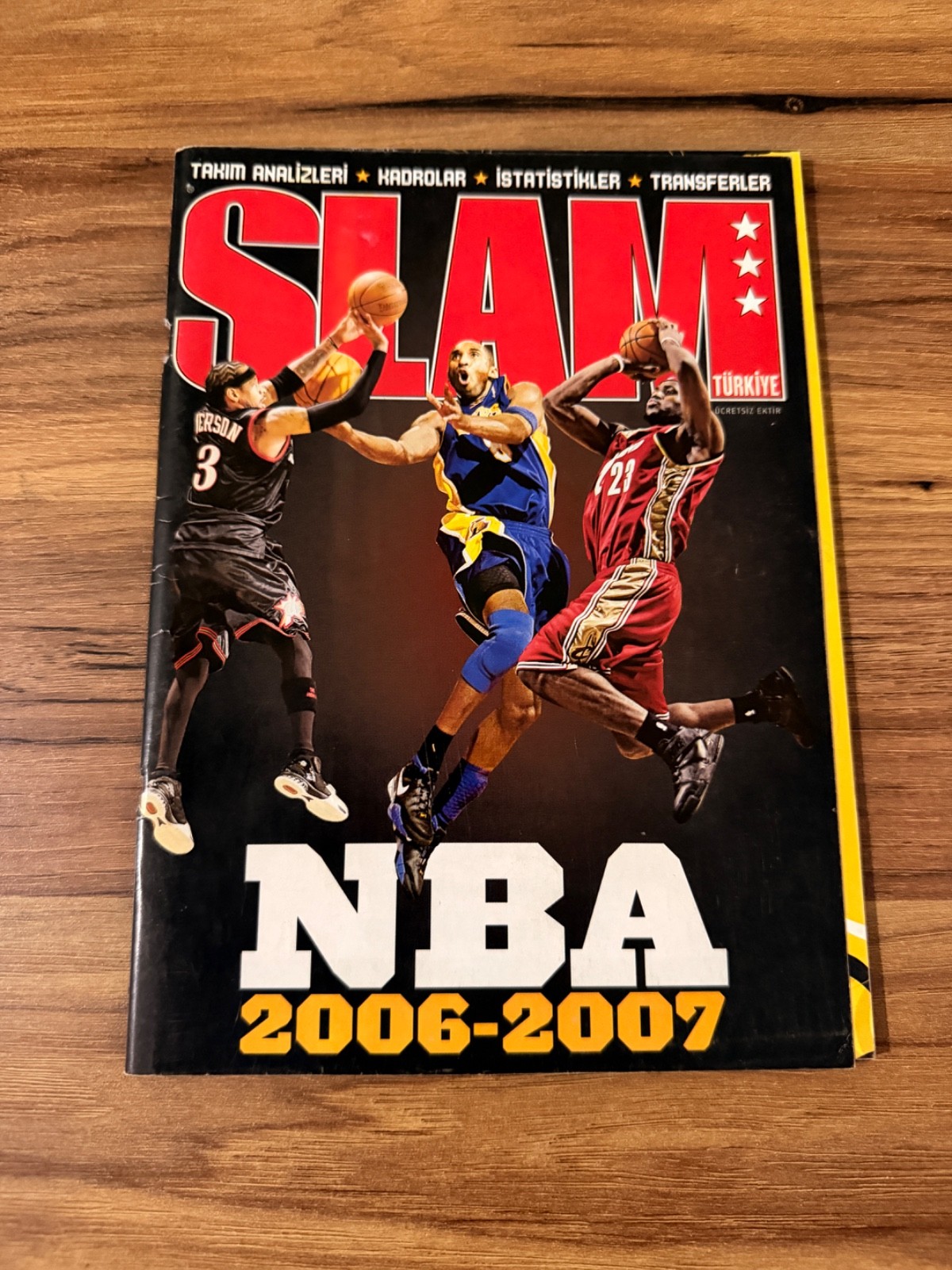 Kobe Bryant Iverson Garnett SLAM Turkey NBA 2006-07 Basketball Magazine Rare