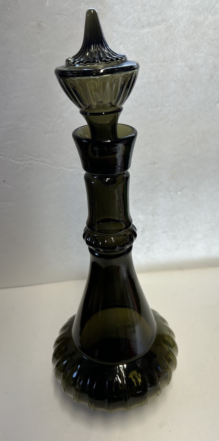 1964 Jim Beam 14” I Dream of Jeannie Genie Bottle Smoke Green Decanter D-334 119
