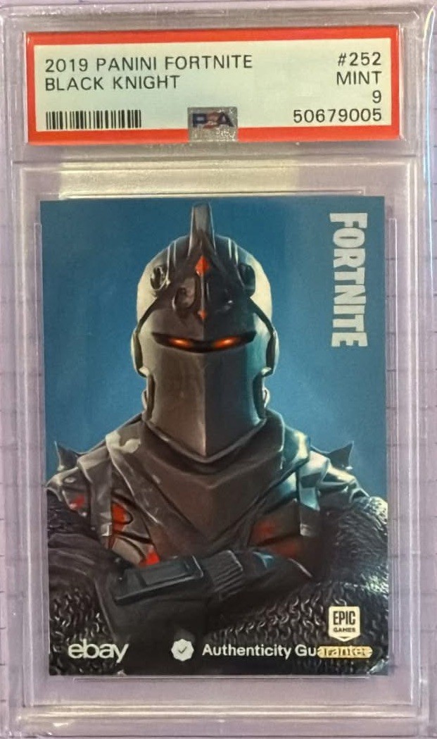 Panini 2019 Fortnite Black Knight #252 PSA 9 Base Card