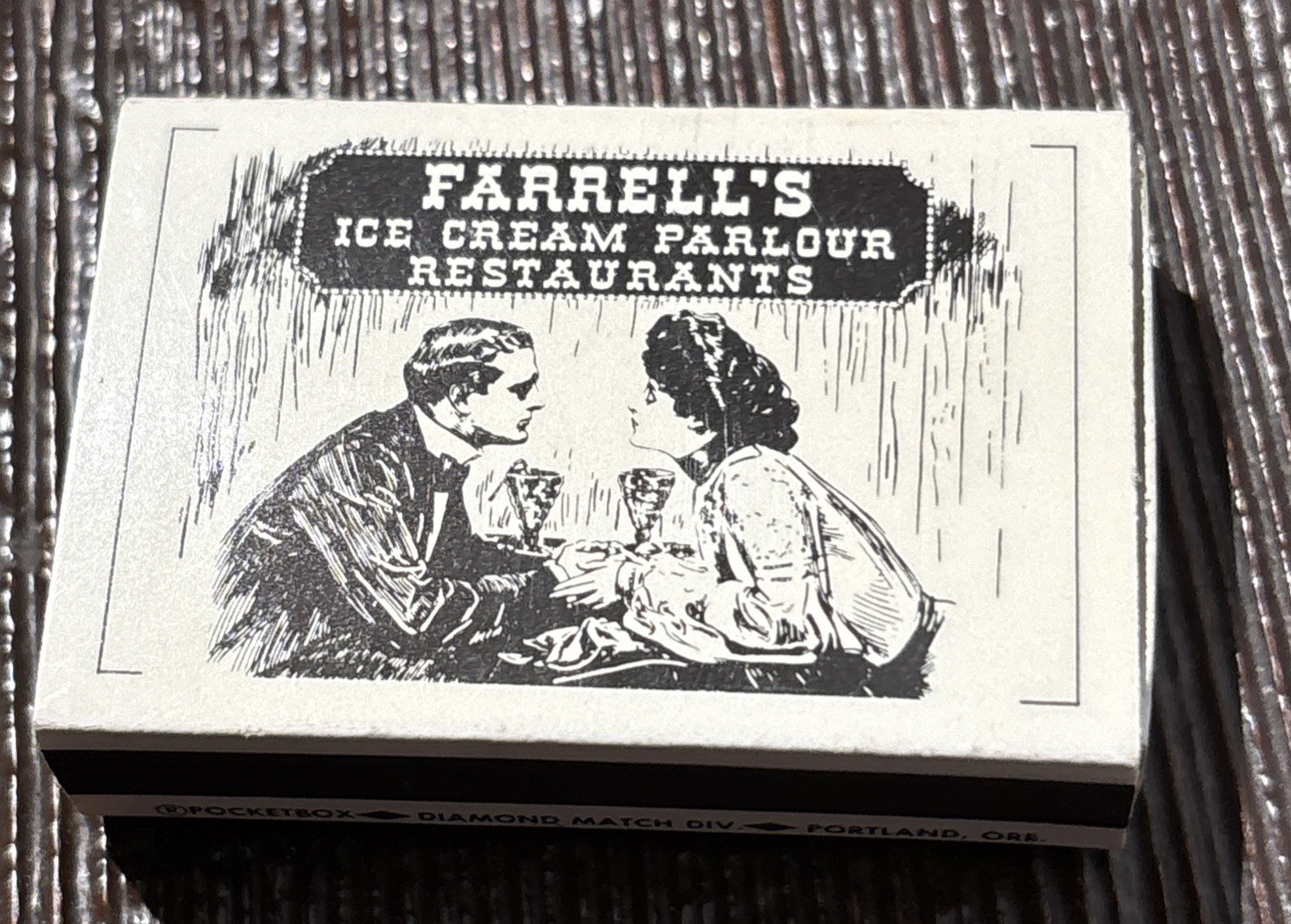 Vintage Farrells Ice Cream Parlour Matchbox Phoenix Scottsdale AZ Restaurant