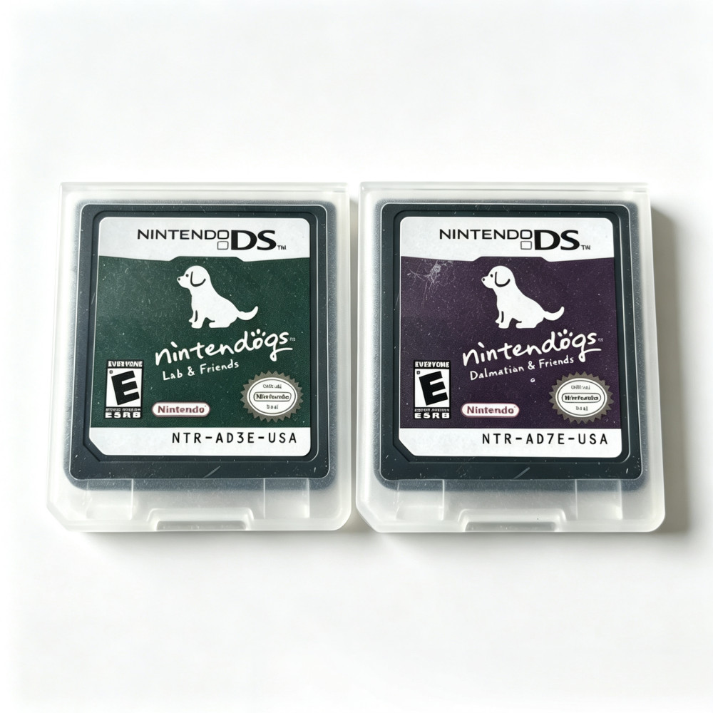 2PCS Nintendogs: Dachshund & Friends & Lab Cartridge for DS 3DS 2DS USA Version