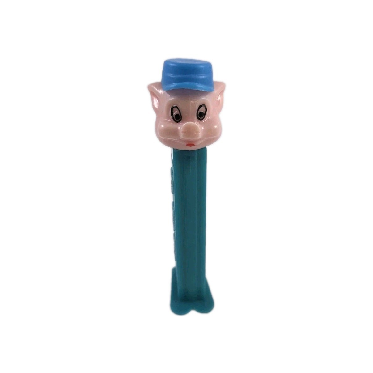 Vintage Practical Pig PEZ Disney Blue Stem Feet Candy Dispenser 4 Inches