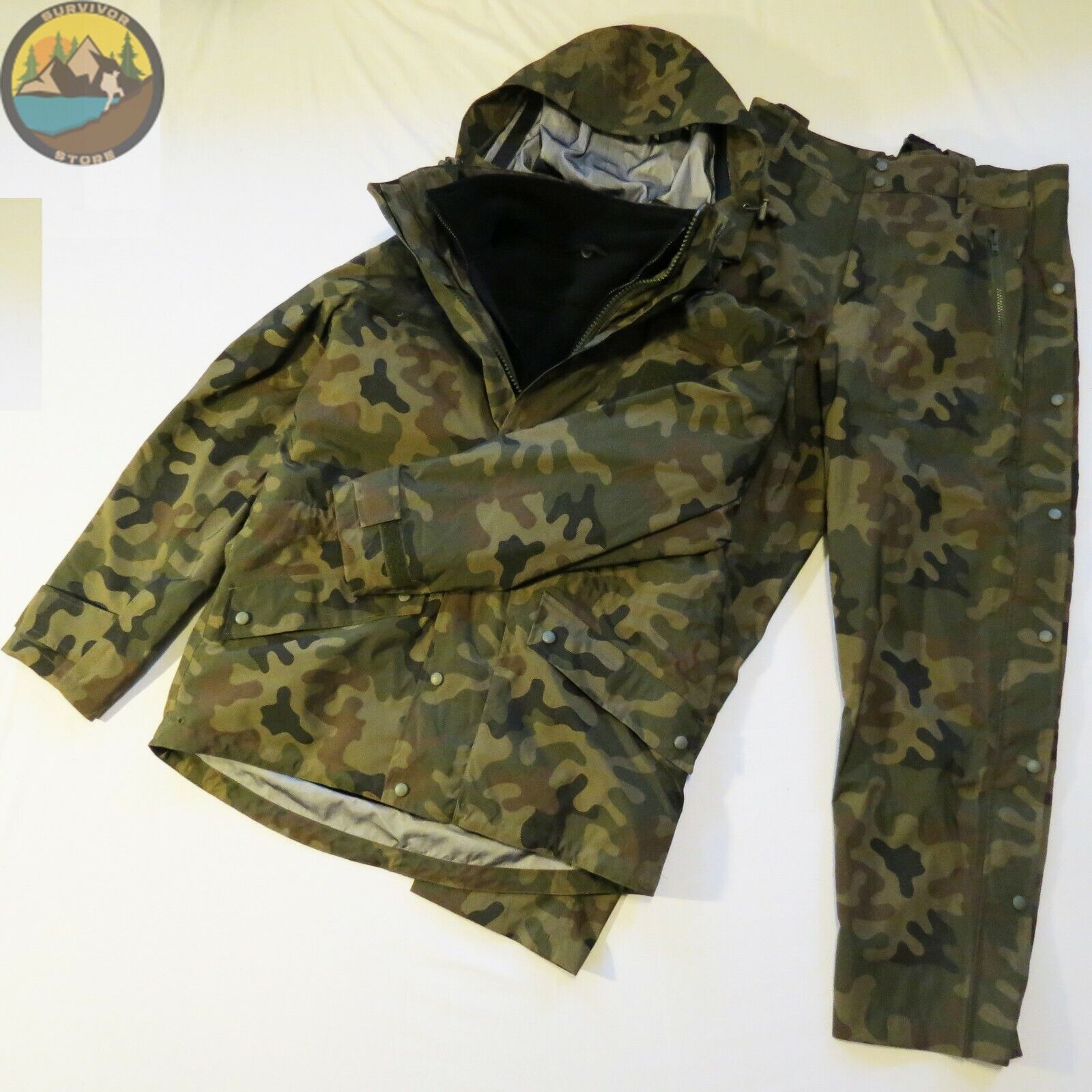 Military ECWCS Camouflage PTFE Parka&Trousers PLUS Polar Fleece Jacket SET. NEW