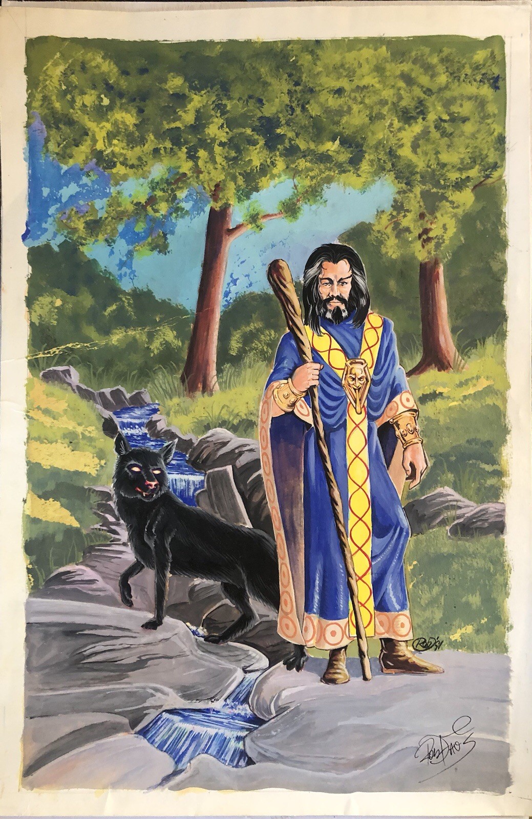 Merlin #2 Original Comic Art Cover  