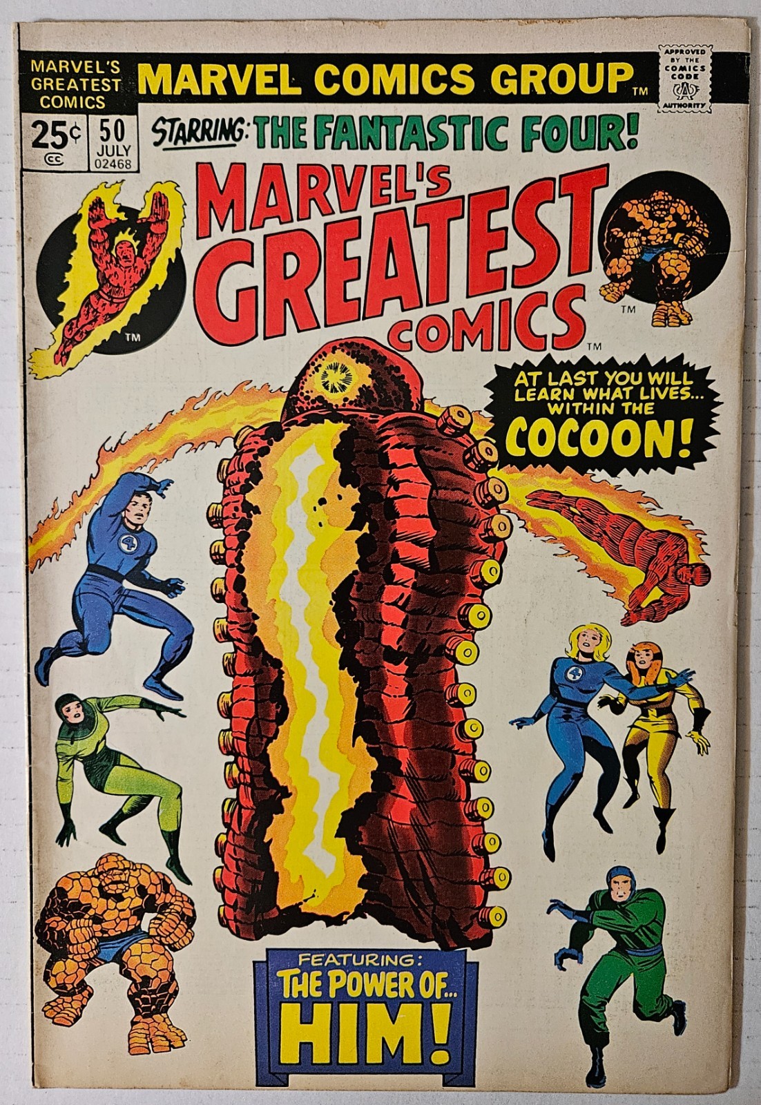 Marvel\'s Greatest Comics #50, Marvel Comics, 1974.F/ VF.
