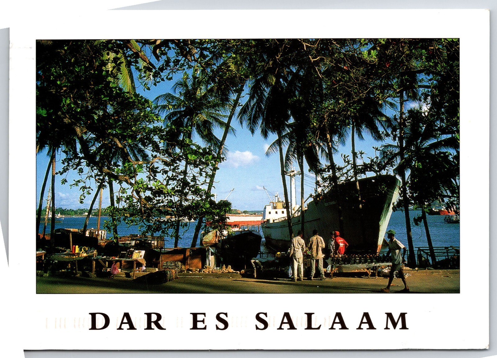 Postcard Dar Es Salaam Tanzania Continental Large Size Postcard