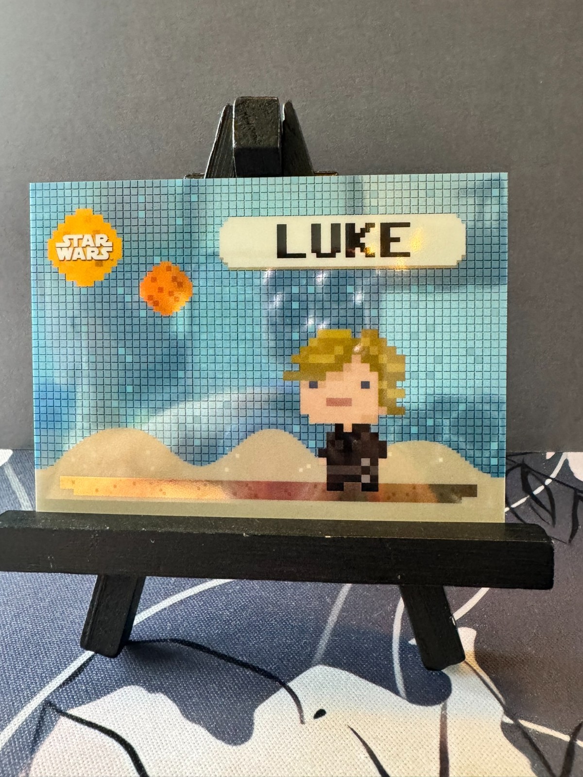 2026 Topps Chrome Star Wars Luke Skywalker Bonus Stage Pixel Insert BO-LUKE