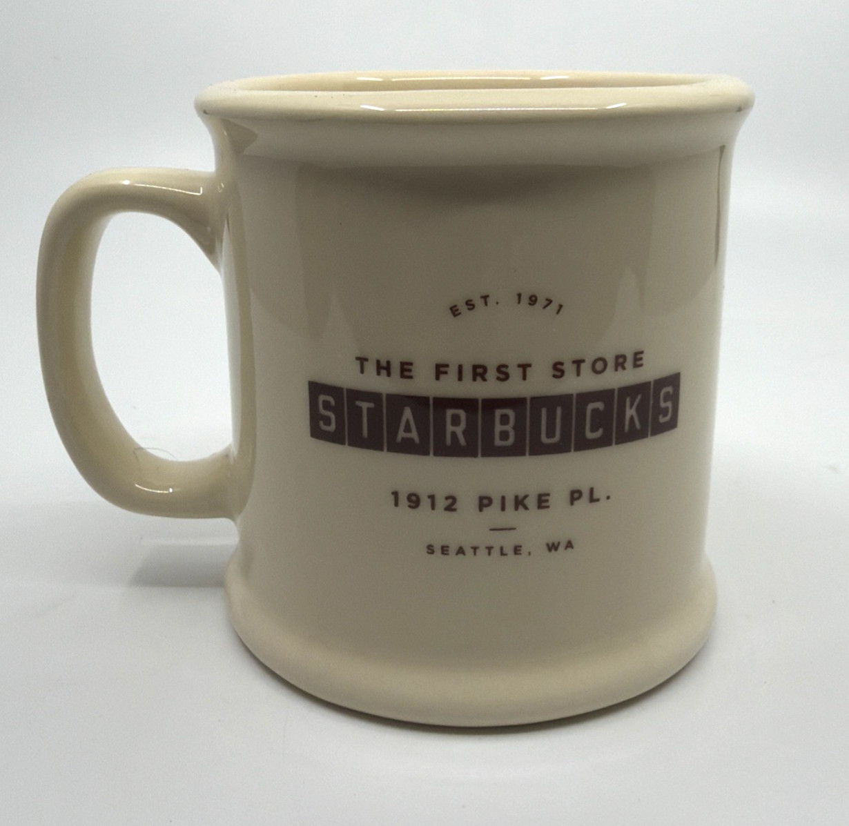 Vintage Starbucks First Store Pike Place Market Est 1971 Coffee Mug Made in USA
