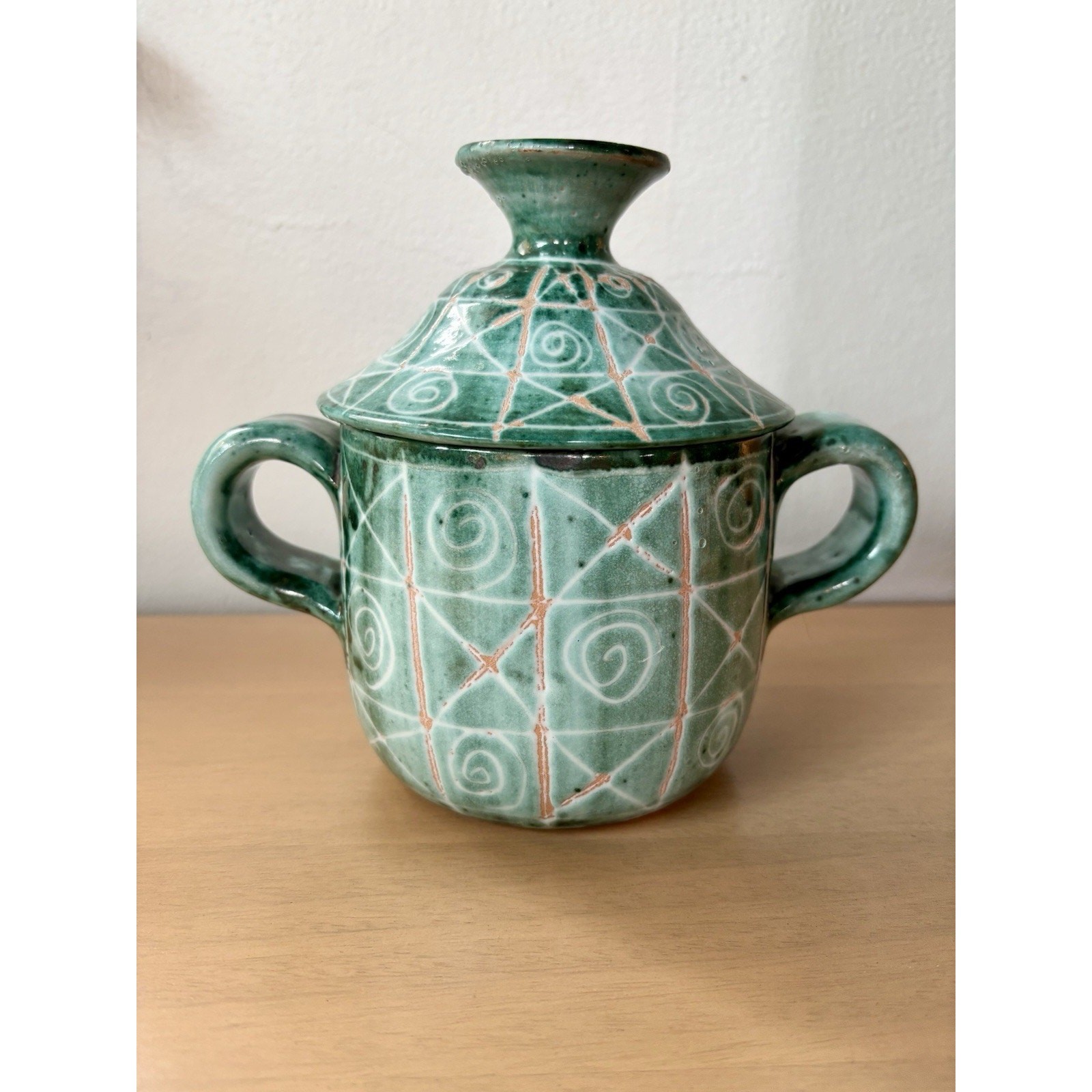 Robert Picault Vallauris French Pottery Vintage MCM Tureen, Signed, OOAK