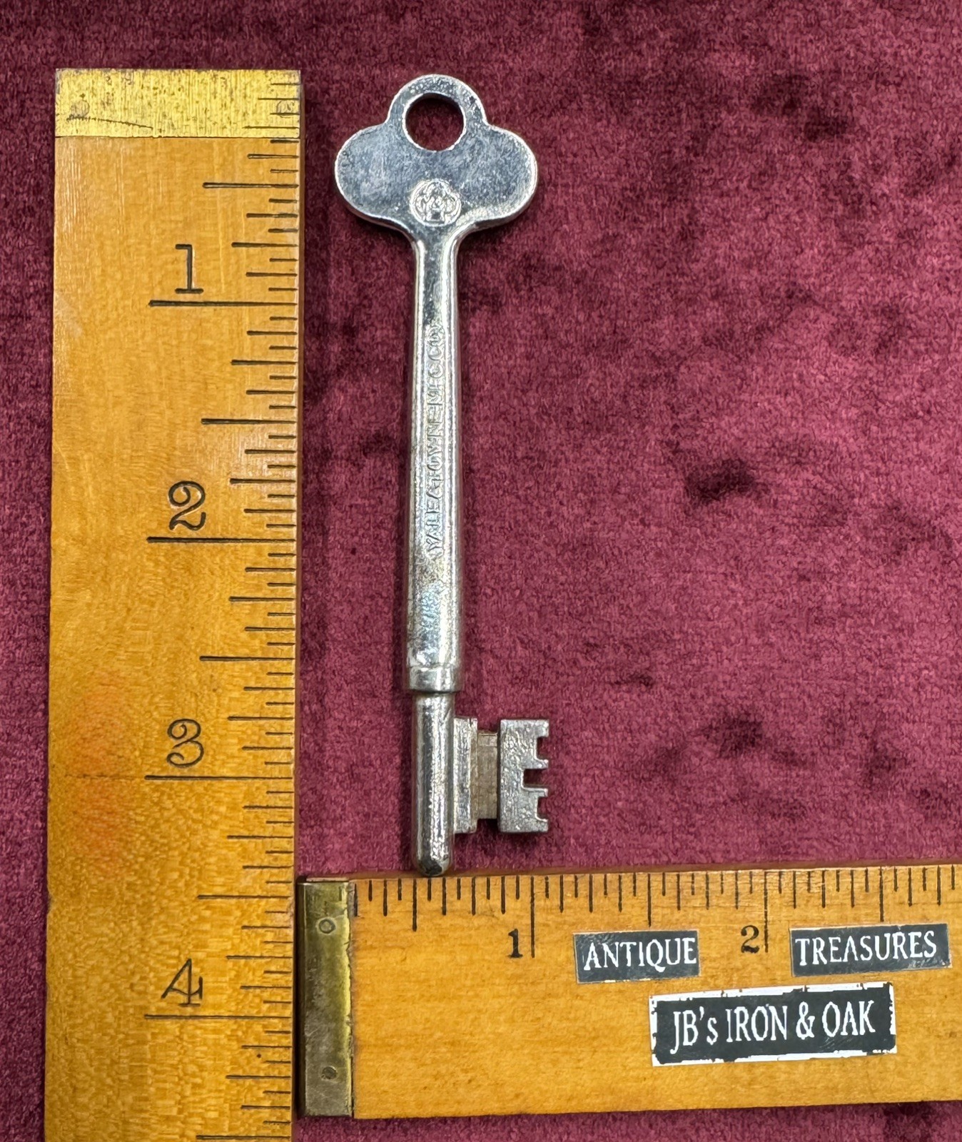 🌿 🗝️ Old Yale and Towne Antique Vintage Lock Skeleton Key 🌿 🗝️ Old Yale and Towne Antique Vintage Lock Skeleton Key