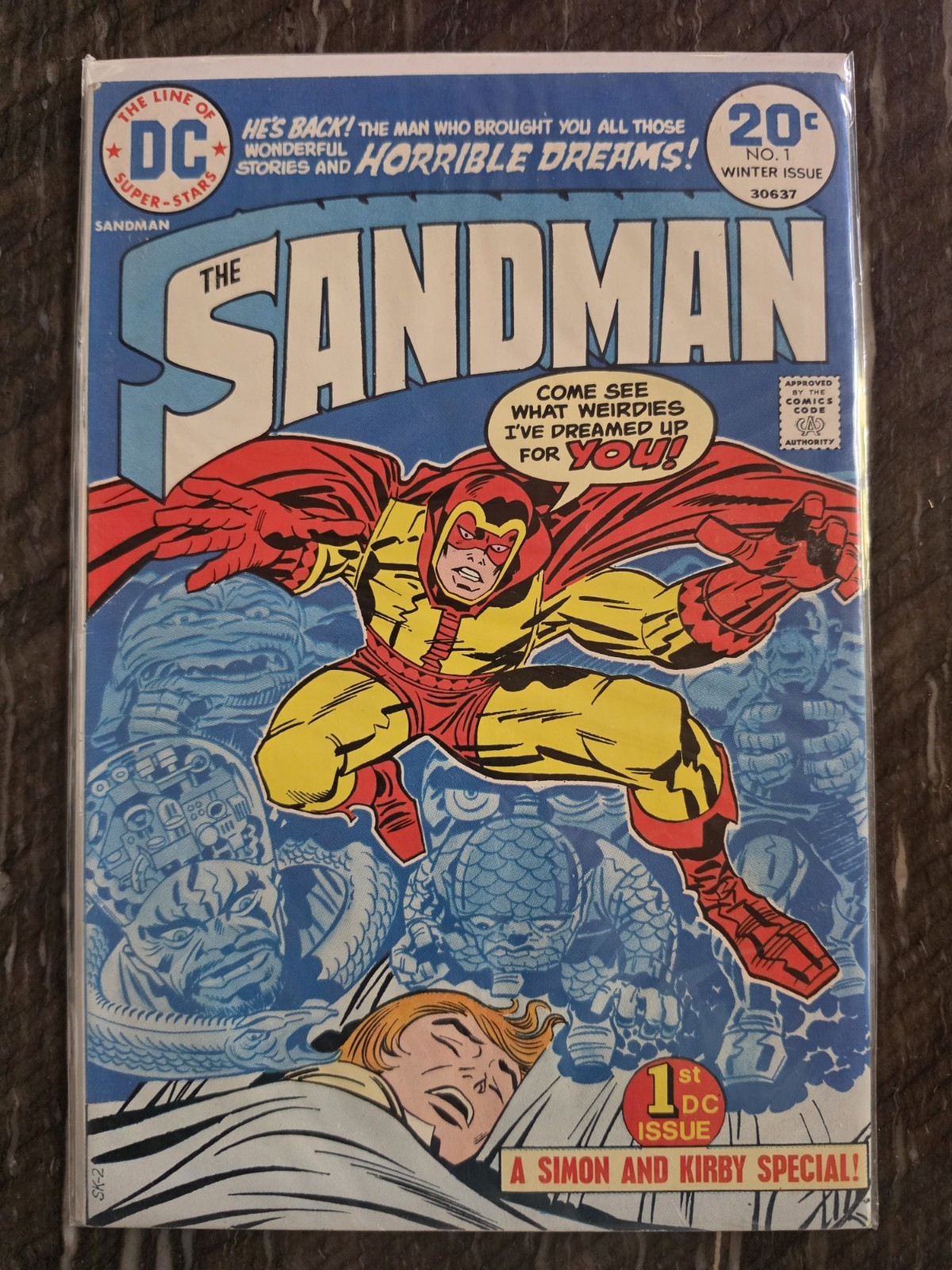The Sandman #1 1st Bronze Age Jack Kirby Art Joe Simon DC COMICS 1974 FN-VF 
