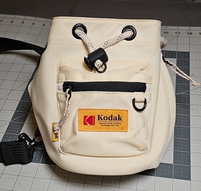 Kodak Crossbody Bag, Ivory, Adjustable Strap, Lightly Used