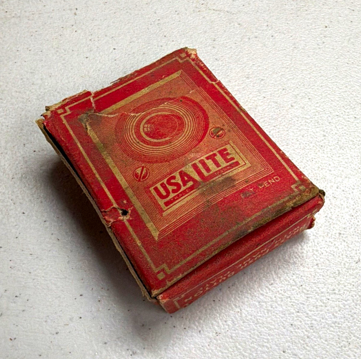 Vintage USA LITE USALITE Advertising Matchbook Match Book - Red