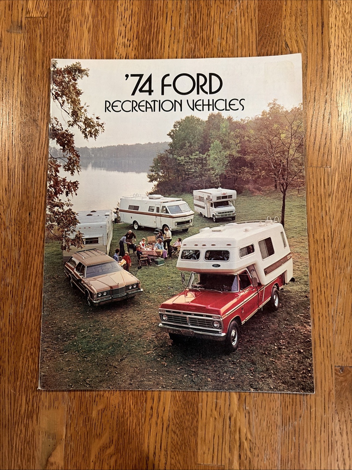 Vintage 1974 Ford Recreation Vehicles Pickup Truck Bronco Dealer Sales Brochure 