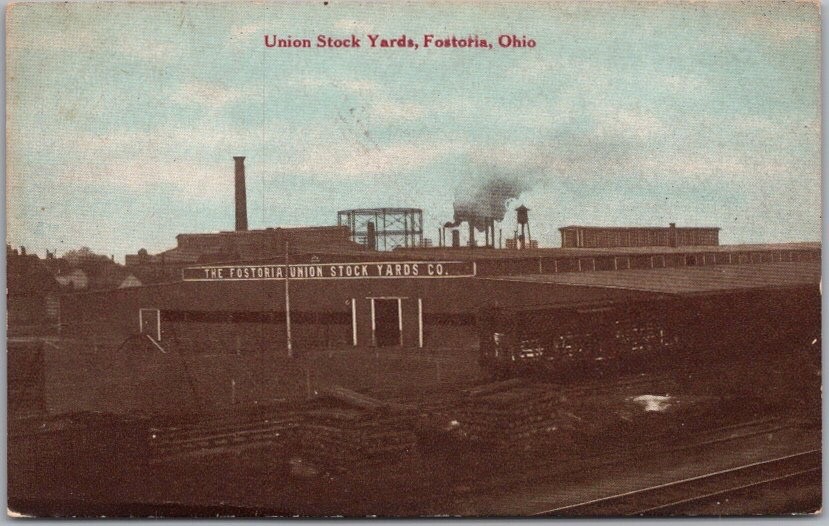 Vintage FOSTORIA, Ohio Postcard \