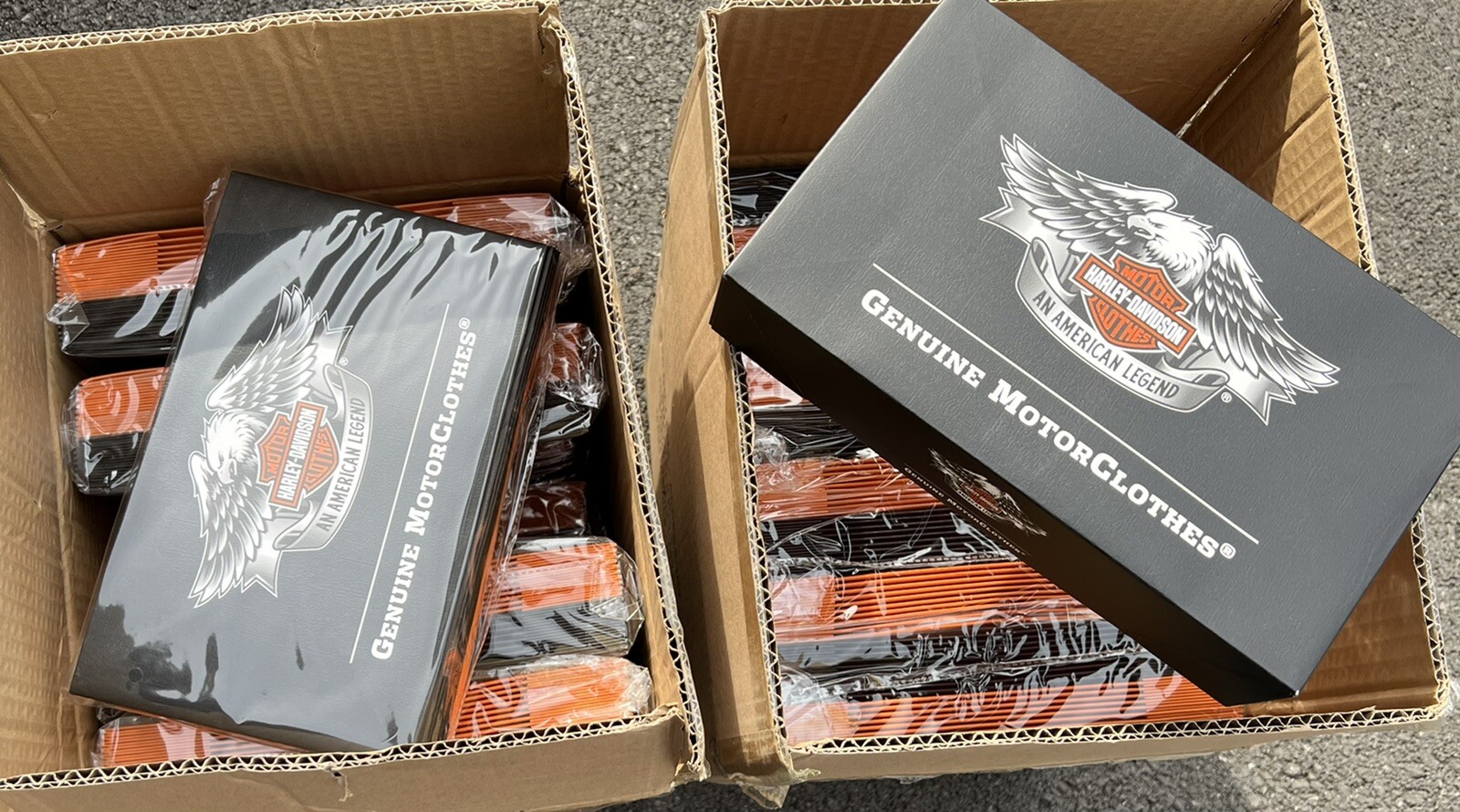 NEW Harley-Davidson CARDBOARD GIFT BOXES 10” X 6”-Set Of 10.