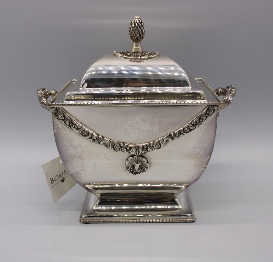 Bombay Silver Plated Decorative Garland Covered Box