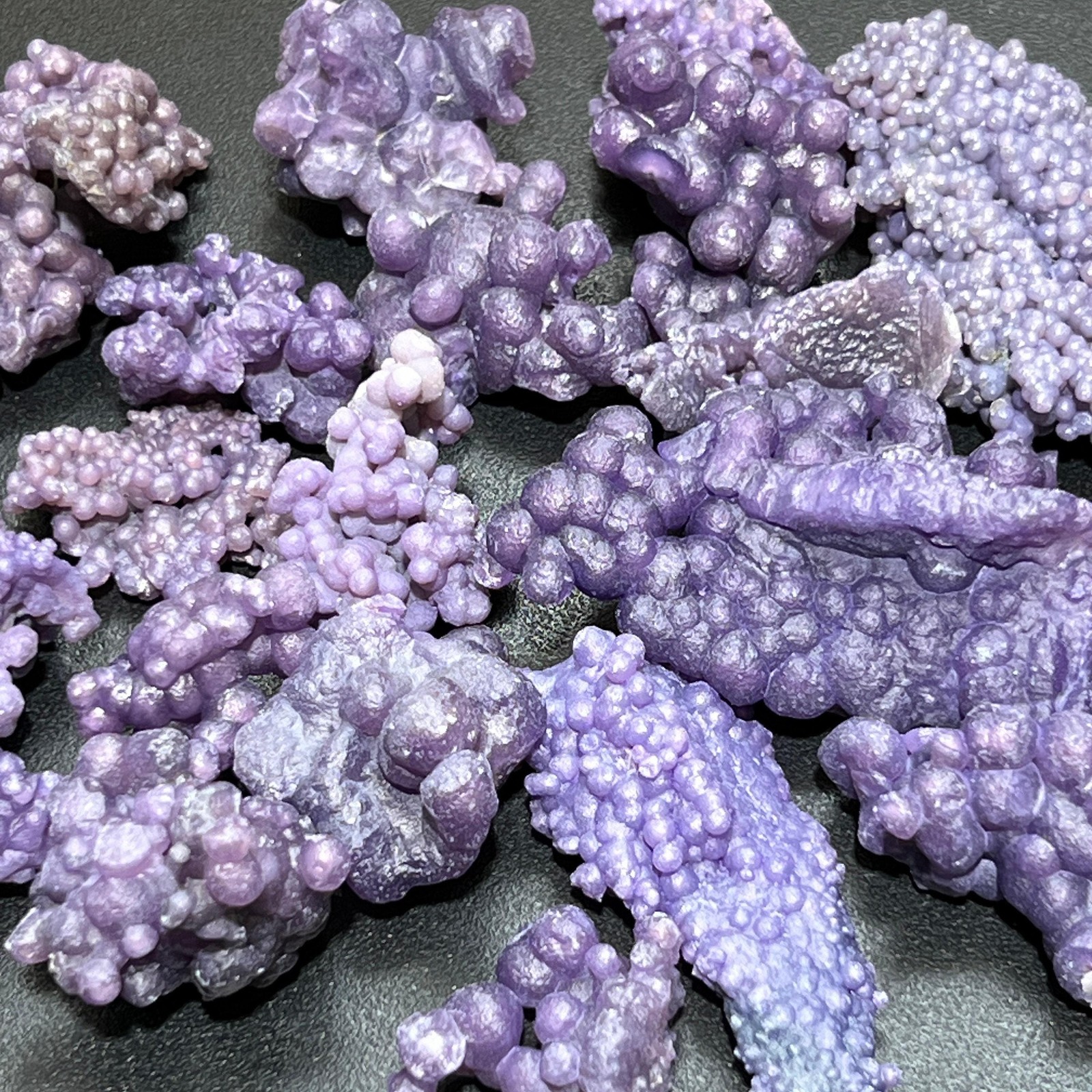 Purple Grape Agate (Dyed) Crystal Clusters (By The Piece Or Pound) Gemstone