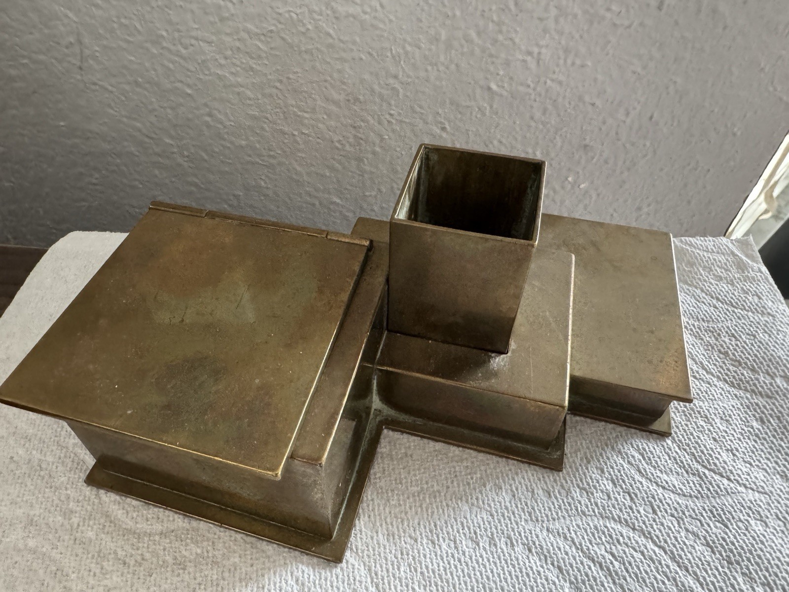 Albert Reimann Inkwell Combo Art Nouveau Era , RARE