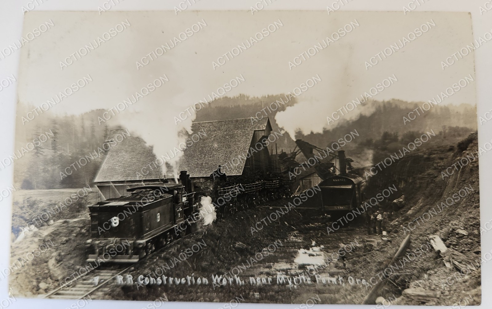 RPPC Near Myrtle Point OR Smith Powers Willett & Burr Railroad Line Construction