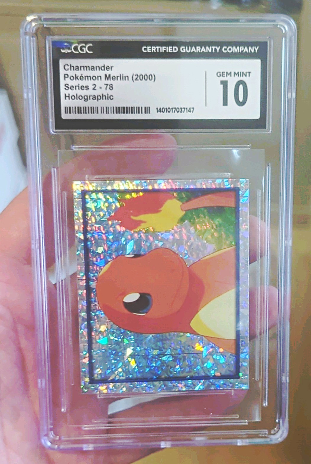 Merlin 2000 Pokemon Series 2 Charmander Holo #78 CGC 10 Gem Mint (POP 8)