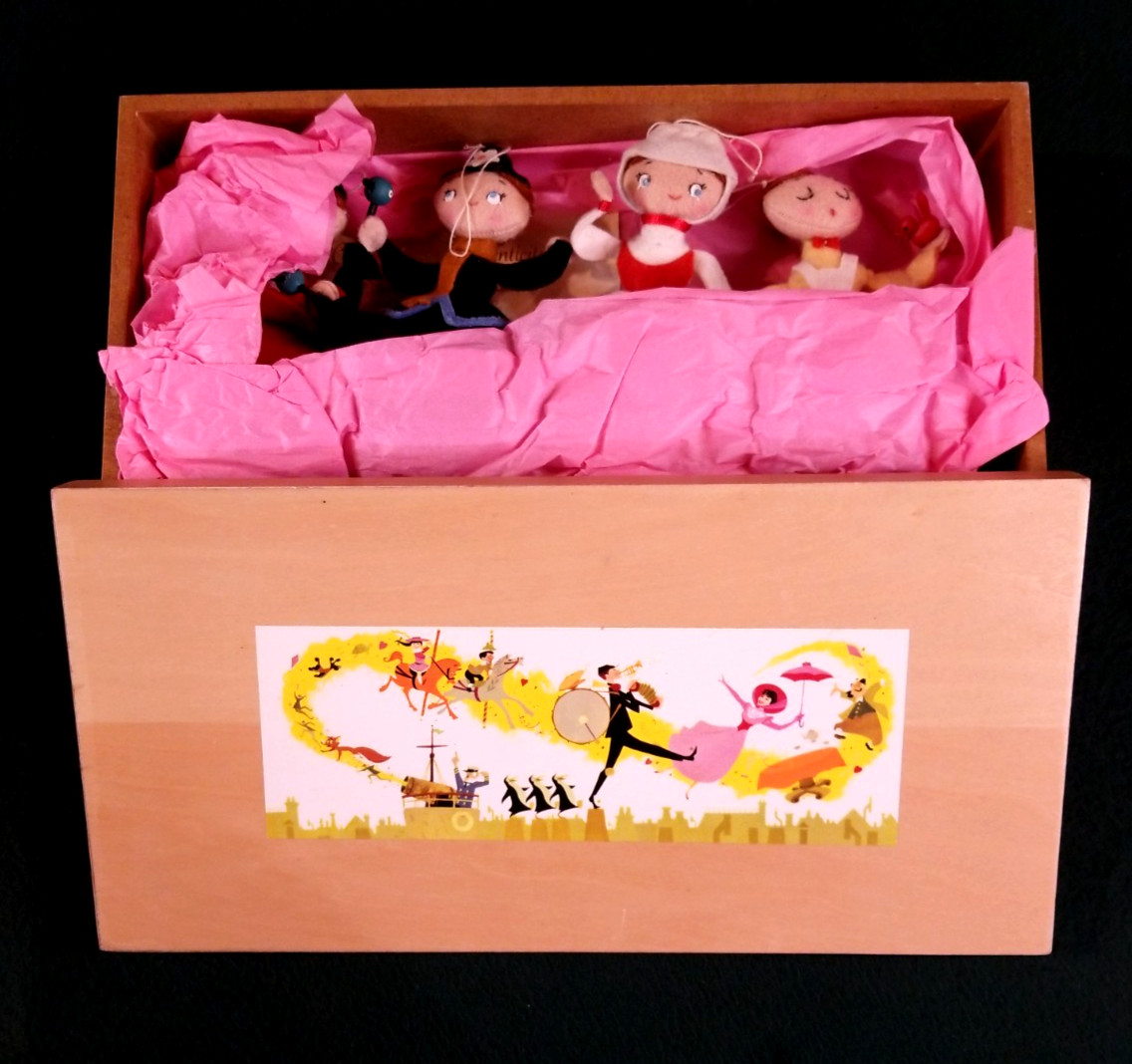 RARE Disney Mary Poppins 40th Anniversary Felt Ornament Set Kevin Kidney LE 1000
