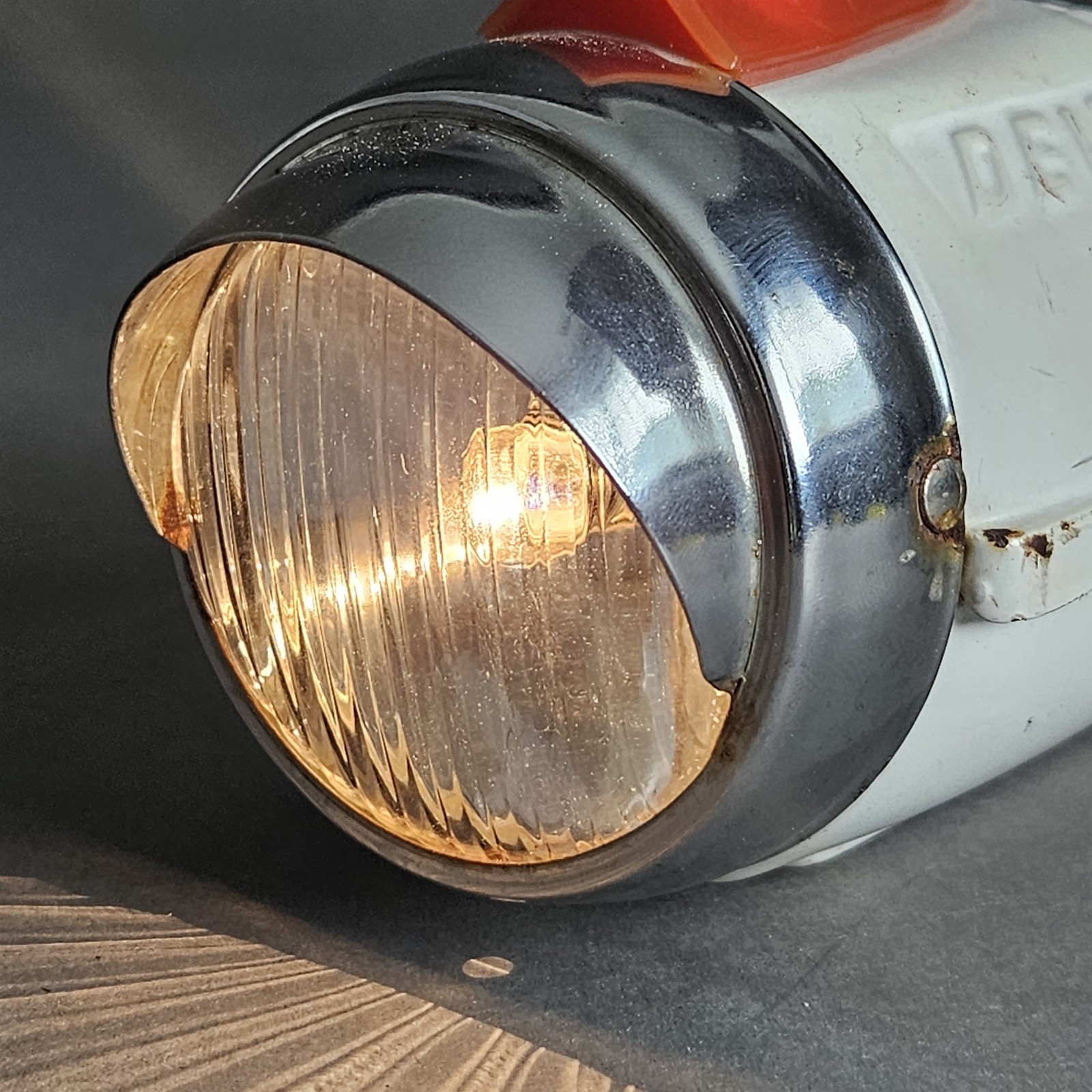 Delta Rocket Ray Custom FLUTED Headlight Lens - Huffy Higgins Hawthorne Schwinn
